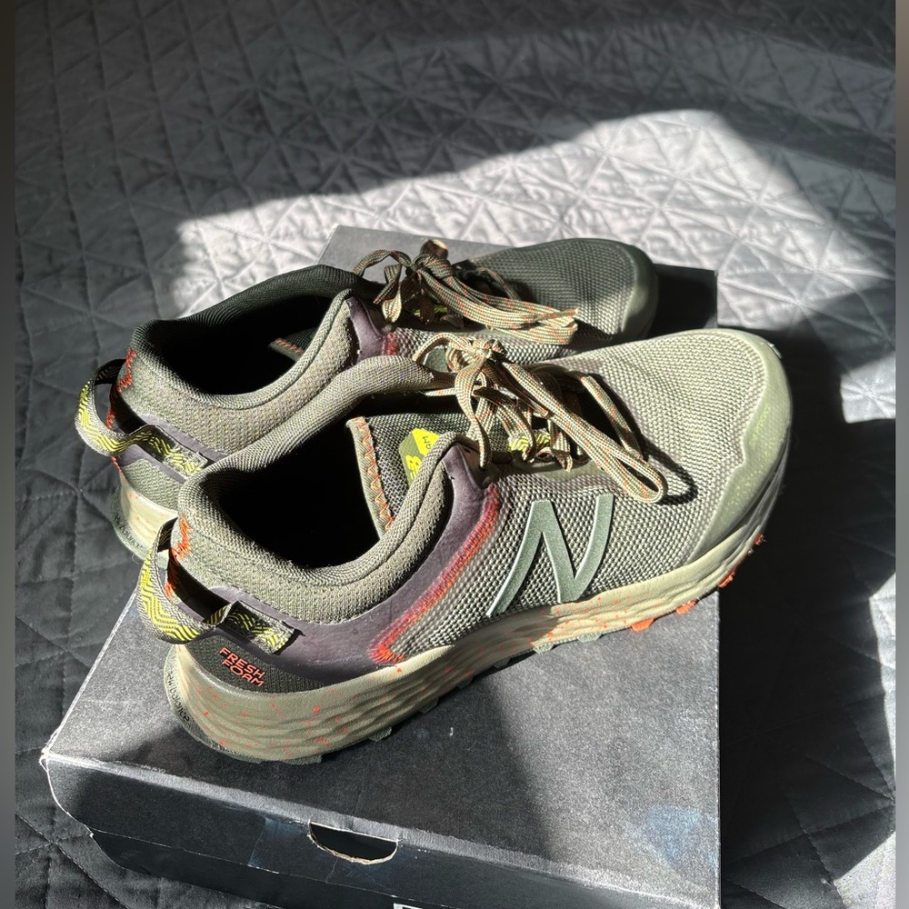 New Balance Fresh Foam Arishi - Olive Green and Orange Trail Shoes